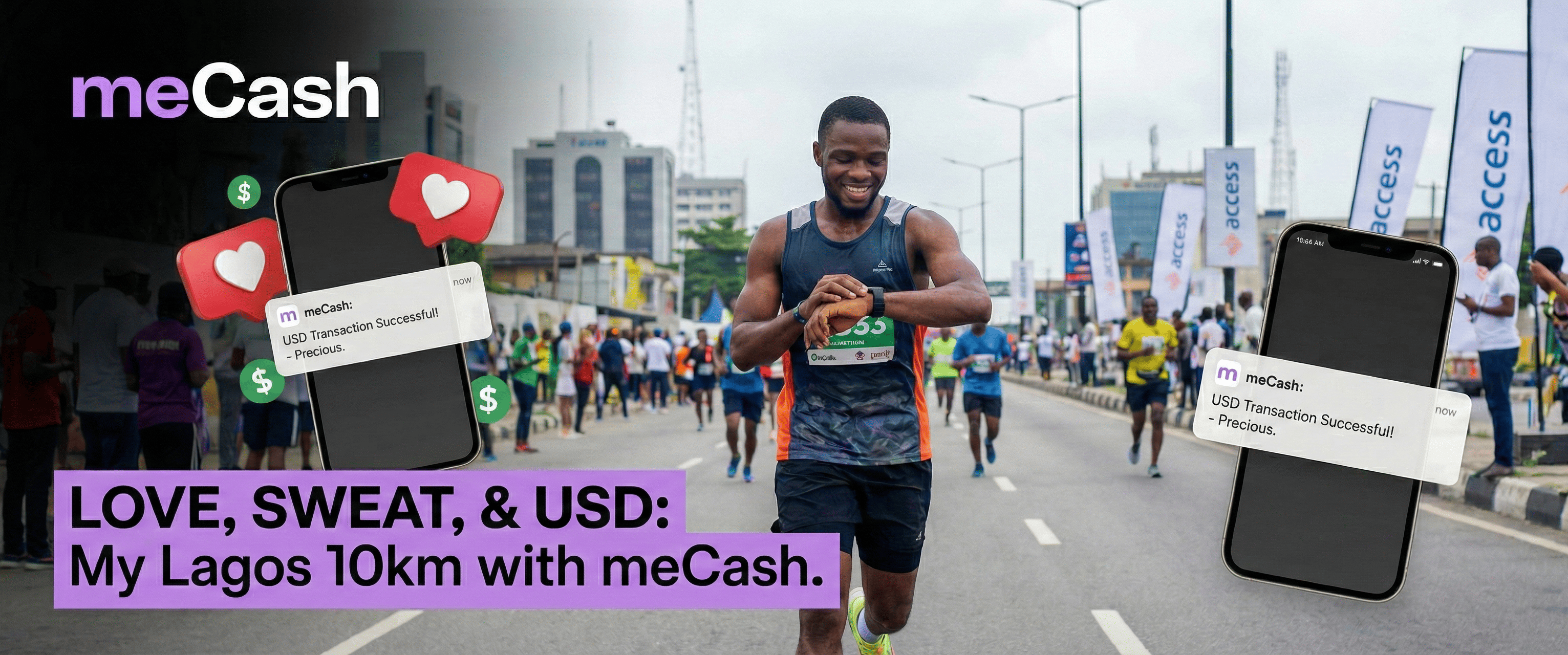 Love, Sweat, and USD: My 10km Lagos Marathon Race with meCash