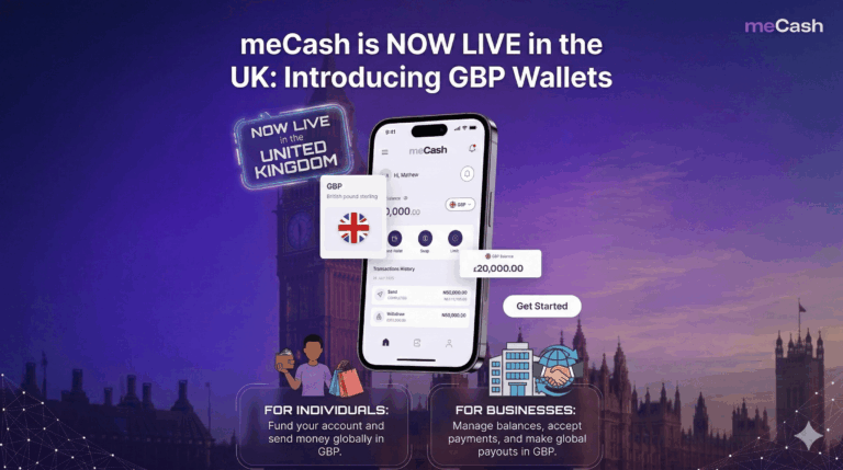 meCash is Officially Live in the United Kingdom